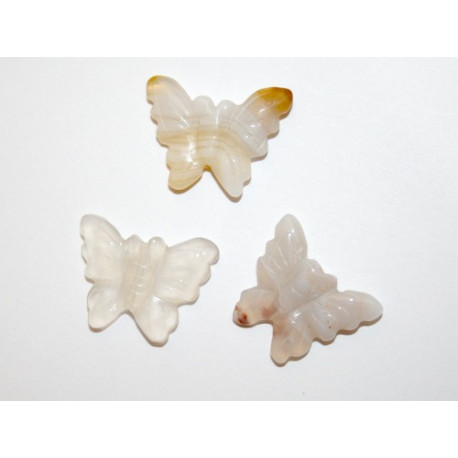 perle agate papillon 20mm. La perle