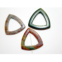 Perle Agate indienne triangle 30mm. La perle