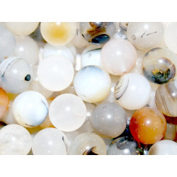 perle agate ronde 12mm. La perle