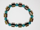 Bracelet Apatite et hématite