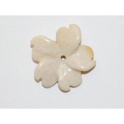 Perle Mokaïte fleur  20mm. Pièce unique