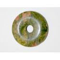 Donut Unakite 30mm. Pièce unique