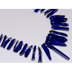 Perle Lapis Lazuli barettes en chute. Le rang