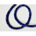 Perle Lapis Lazuli bouton facetté 6mm. La perle