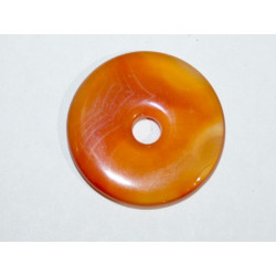 Donut Cornaline 30mm. Pièce unique
