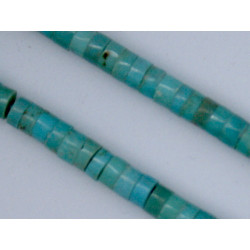 Perle Turquoise disque 4/5mm. La perle