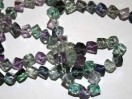 Perle Fluorite losange 4mm. La perle