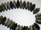 Perle Jaspe picasso bouton toupie 18mm. La perle
