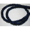Perle Lapis Lazuli bouton toupie 6mm. La perle