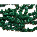 Perles Malachite rocailles chips