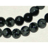 Perle Obsidienne ronde 4mm. La perle