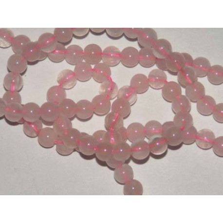 Perle Quartz Rose ronde 12mm. La perle