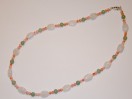 Collier Corail Aventurine et Pierre de Lune. Pièce unique