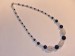 Collier Lapis Lazuli et Cristal craquelé. Pièce unique collier