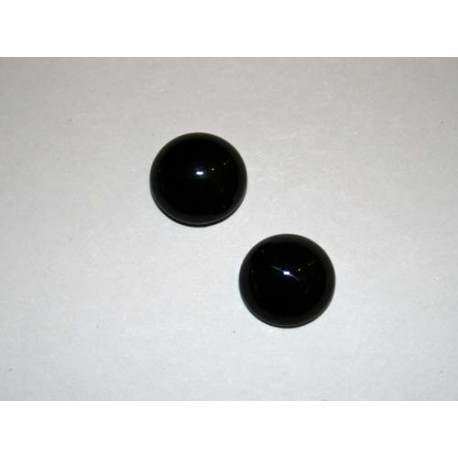 Cabochon Agate noire ovale 25mm. La pièce