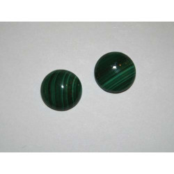 Cabochon Malachite rond. La pièce