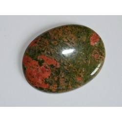 Cabochon Unakite ovale 40mm. La pièce