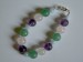 Bracelet Améthyste Aventurine Quartz rose et Calcédoine. Pièce unique Bracelet Améthyste Aventurine Quartz rose et Calcédoine. Pièce unique