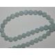 Perle Aigue marine ronde 8-9mm. La perle