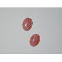 Cabochon Rhodochrosite ovale 14mm. La pièce