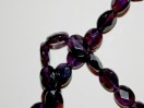 Perle Améthyste olive facettée 10mm. La perle