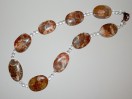 Collier Jaspe et Cristal de Roche. Pièce unique