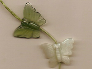Perle Aventurine Papillon La pi�ce